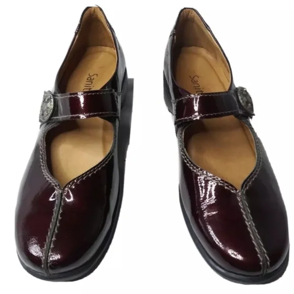 Sanita Women's Trude Mary Janes Brown Metallic Size 9.5 EU 40 Retail $139